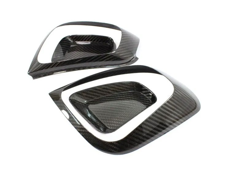 FIAT 500 Tail Light Frame Cover Kit in Carbon Fiber - European Model